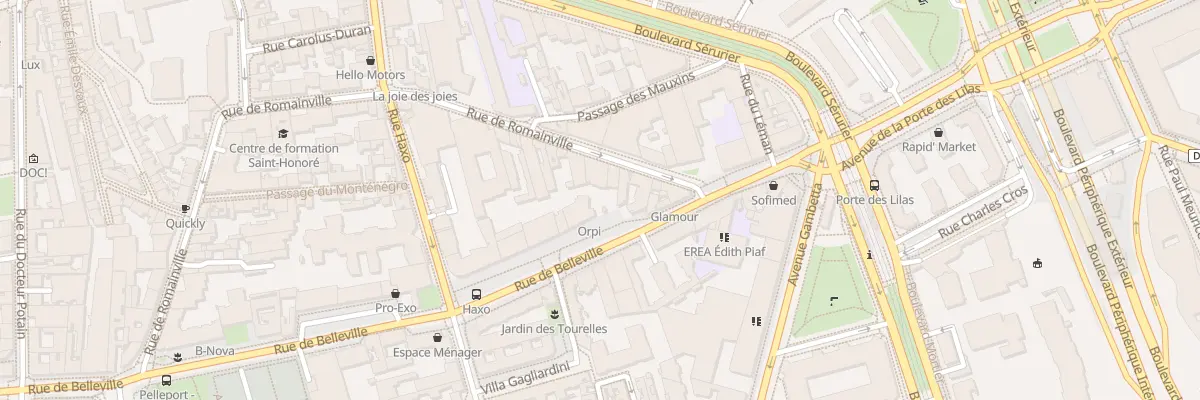 Plan du 82 Rue de Romainville à Paris 19e Arrondissement