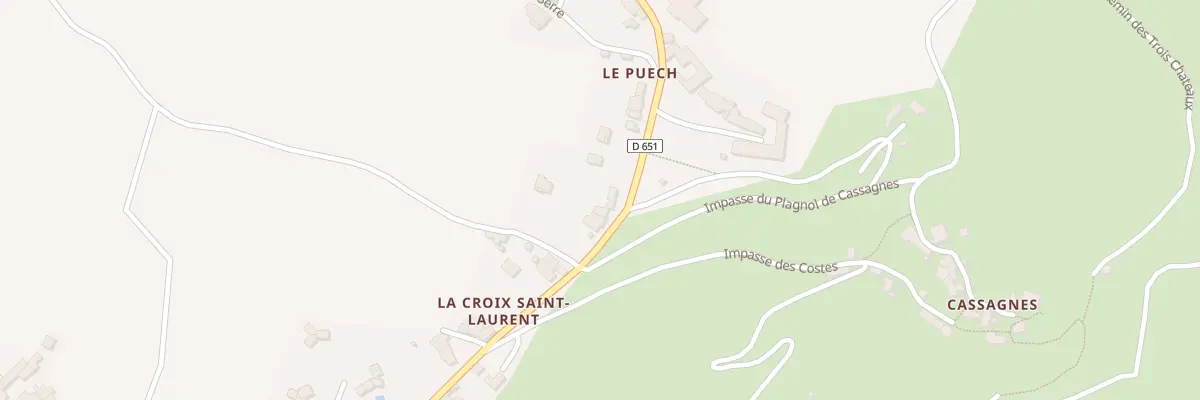 Plan du 5092 Le Puech à Goutrens