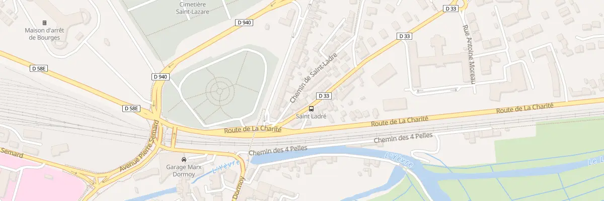 Plan du 9 Av Arnaud de Vogüé à Bourges