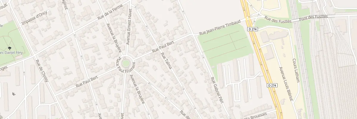 Plan du 42 Rue Talma à Vitry-sur-Seine
