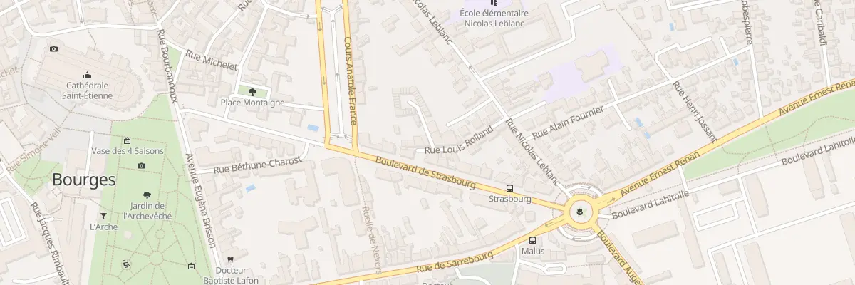 Plan du 5 Rue Louis Rolland à Bourges