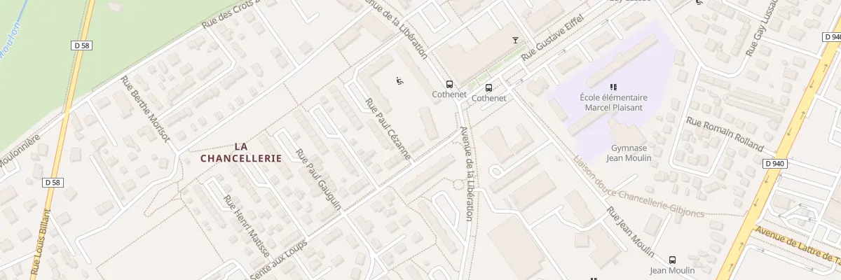 Plan du 45 Rue Sente aux Loups à Bourges
