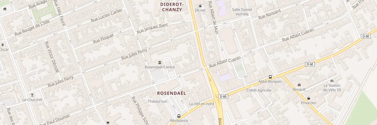 Plan du 123 Rue Paul Doumer à Dunkerque