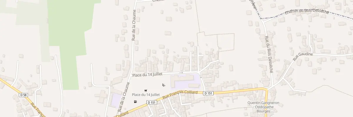 Plan du 24A Pl du 14 Juillet à Bourges