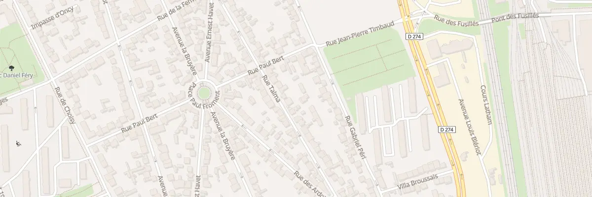 Plan du 38 Rue Talma à Vitry-sur-Seine