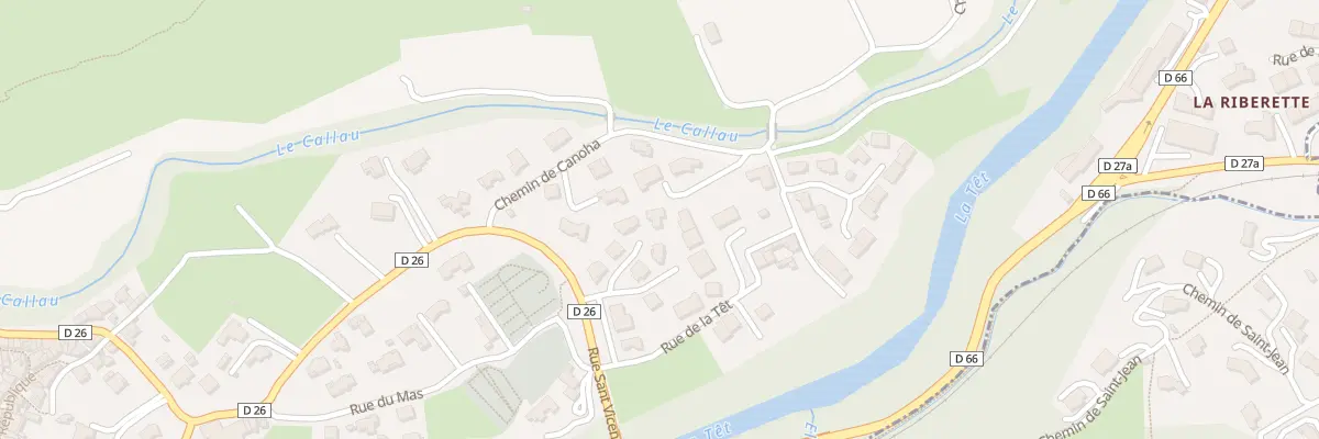 Plan du 4 Mas Lacroix à Ria-Sirach