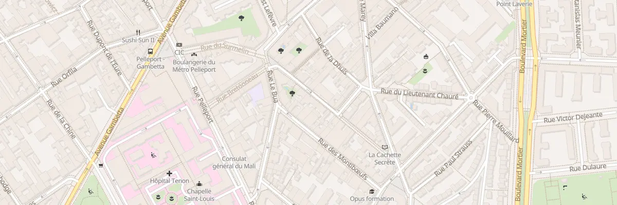 Plan du 35 Rue du Capitaine Marchal à Paris 20e Arrondissement