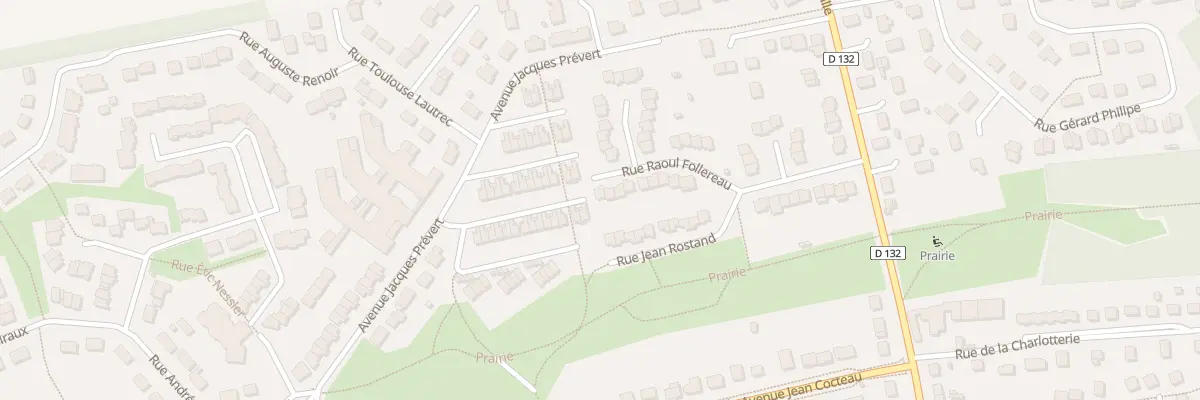 Plan du 17 Rue Raoul Follereau au Malesherbois