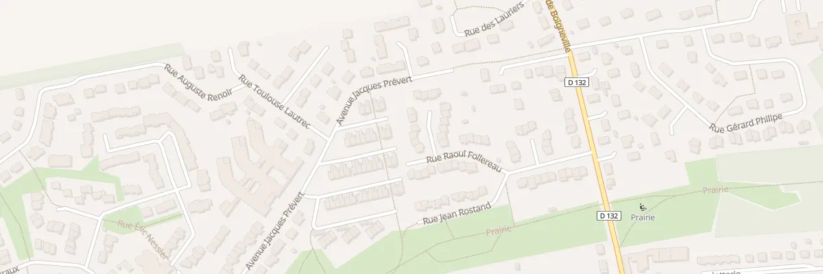 Plan du 34 Rue Raoul Follereau au Malesherbois