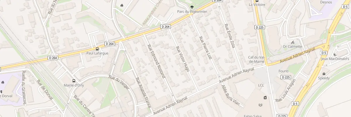 Plan du 13 Rue Victor Hugo à Orly