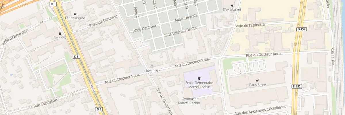 Plan du 28 Rue Docteur Roux à Choisy-le-Roi