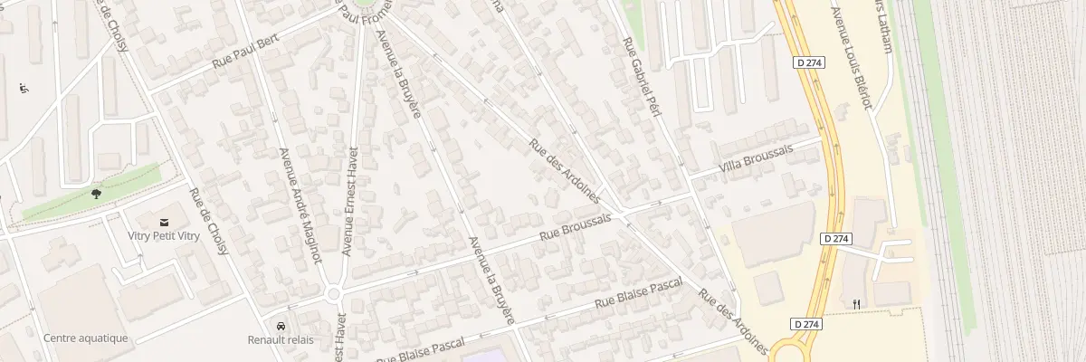 Plan du 29 Rue des Ardoines à Vitry-sur-Seine