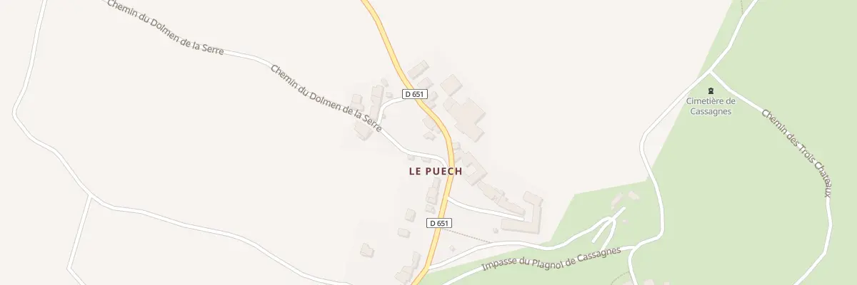 Plan du 5087 Le Puech à Goutrens