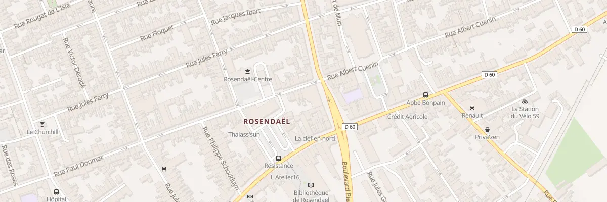 Plan du 94 Rue Paul Doumer à Dunkerque