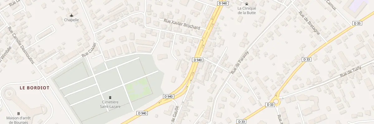Plan du 31 Av du Gen Charles de Gaulle à Bourges