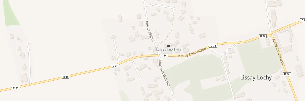 Plan du 13 Rue de Saint Hilaire à Lissay-Lochy