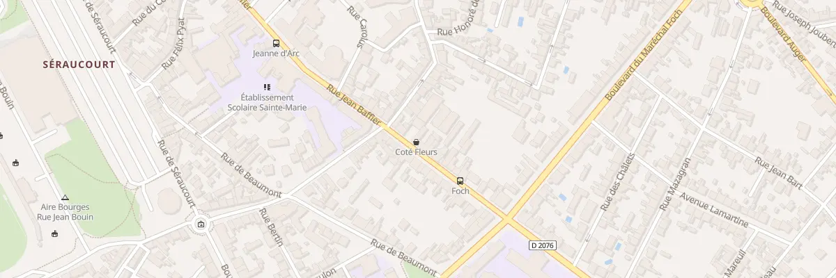 Plan du 53A Rue Jean Baffier à Bourges