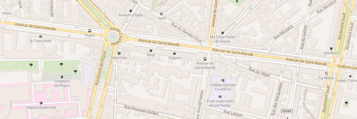 Plan du 78 Av de Saint-Mandé à Paris 12e Arrondissement
