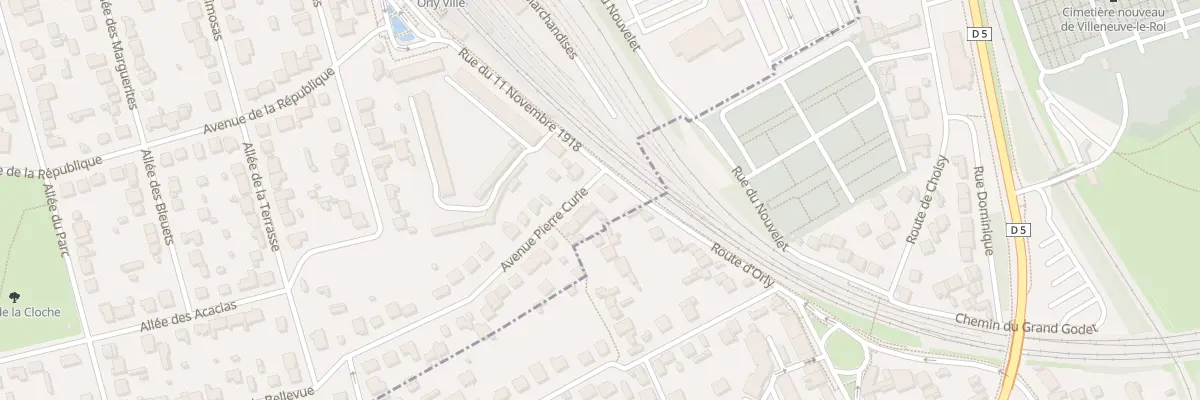 Plan du 3 Rue du Onze Novembre 1918 à Orly