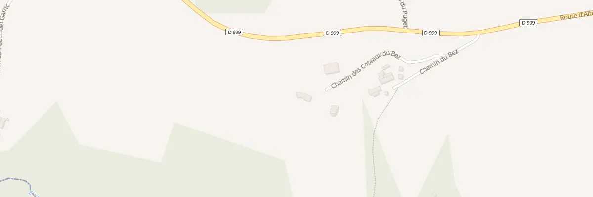 Plan du 186 Che des Coteaux du Bez au Fraysse