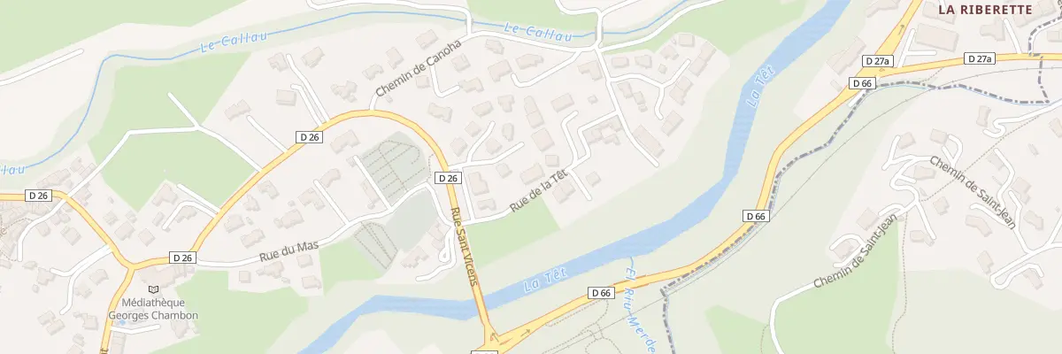 Plan du 3 Rue de la Têt à Ria-Sirach