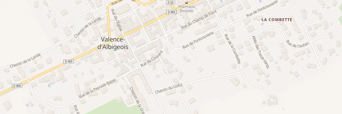 Plan du 14 Rue du Couvent à Valence-d’Albigeois