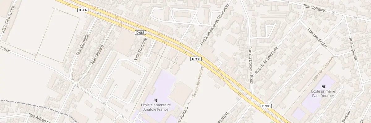 Plan du 70 Av Jean Jaurès à La Courneuve
