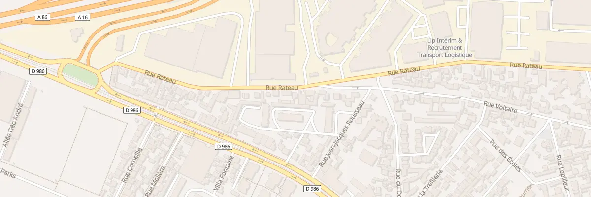 Plan du 52 Rue Rateau à La Courneuve