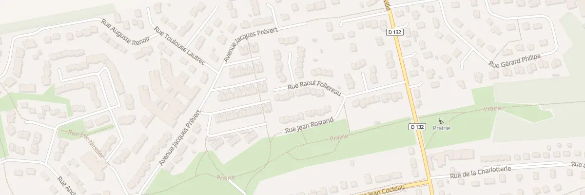 Plan du 11 Rue Raoul Follereau au Malesherbois