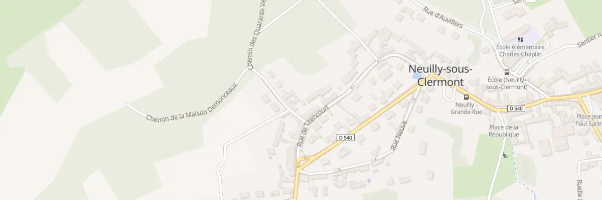 Plan du 240 Rue de Titencourt à Neuilly-sous-Clermont