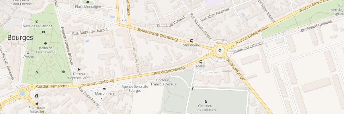 Plan du 71 Rue de Sarrebourg à Bourges