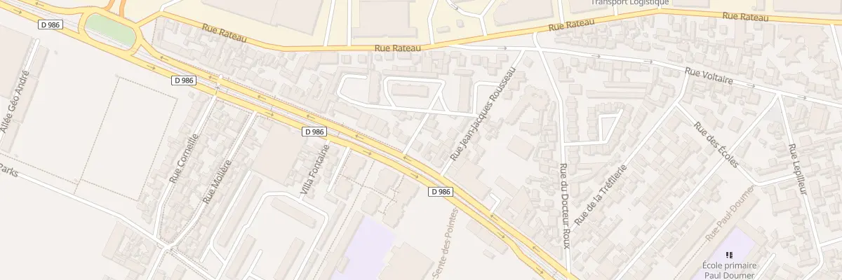 Plan du 65 Av Jean Jaurès à La Courneuve