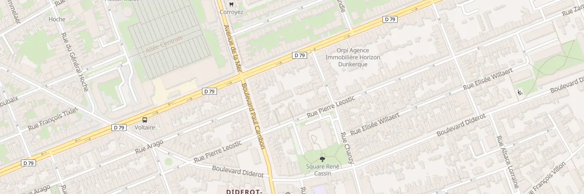 Plan du 57 Rue Pierre Léostic à Dunkerque