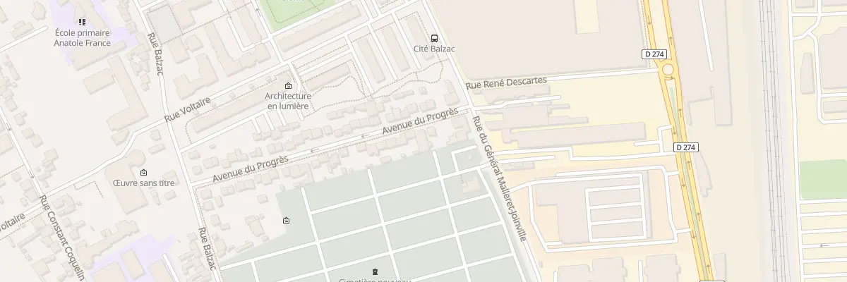Plan du 9 Av Progres à Vitry-sur-Seine