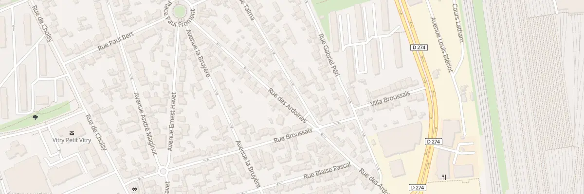 Plan du 7 Rue Talma à Vitry-sur-Seine