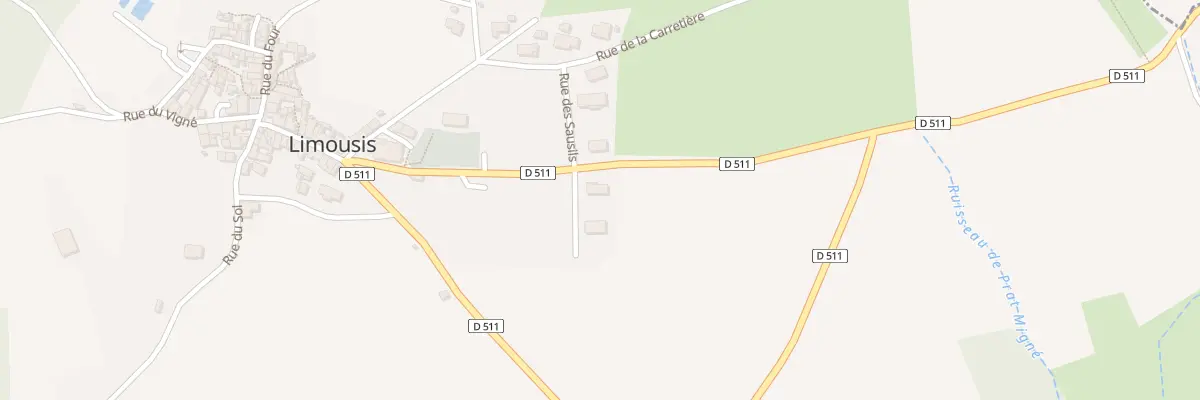 Plan du 5000 Les Sauzils à Limousis