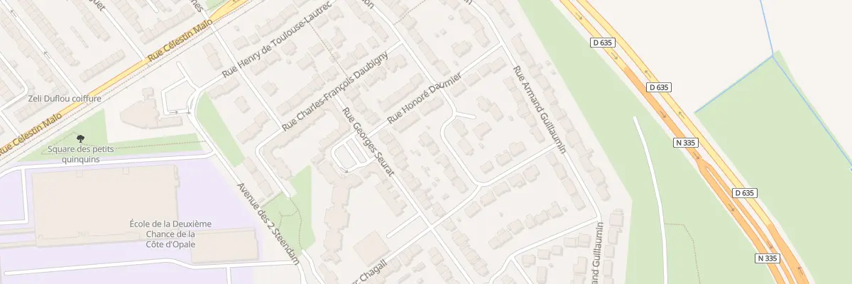 Plan du 10 Rue Suzanne Valadon à Coudekerque-Branche