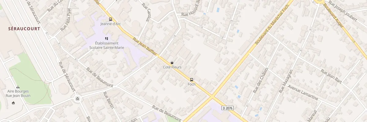 Plan du 55 Rue Jean Baffier à Bourges
