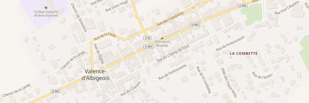 Plan du 30 Gr Grand Rue à Valence-d’Albigeois