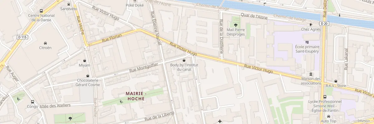 Plan du 31 Rue Eugene et M L Cornet à Pantin