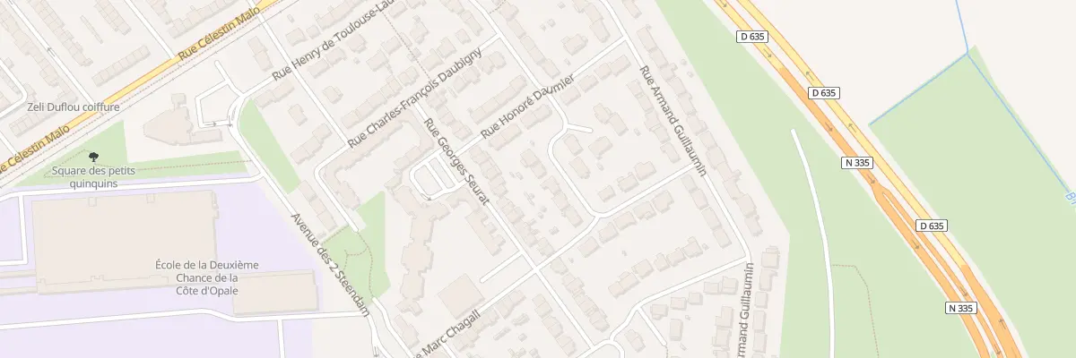 Plan du 12 Rue Suzanne Valadon à Coudekerque-Branche