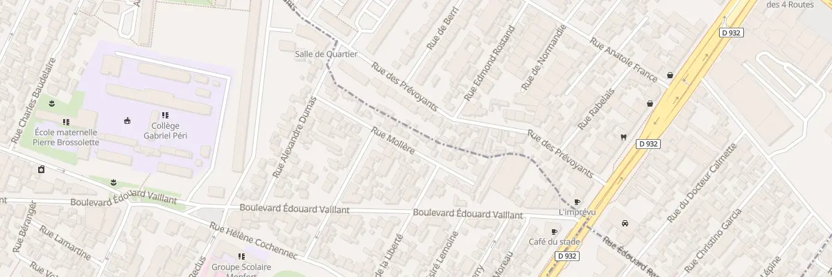 Plan du 23 Rue Molière à Aubervilliers