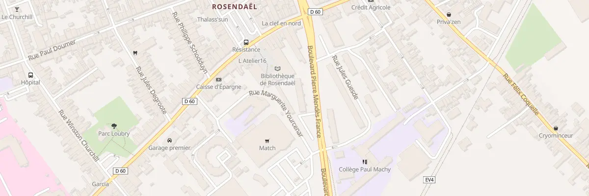 Plan du 130 Rue Jules Guesde à Dunkerque