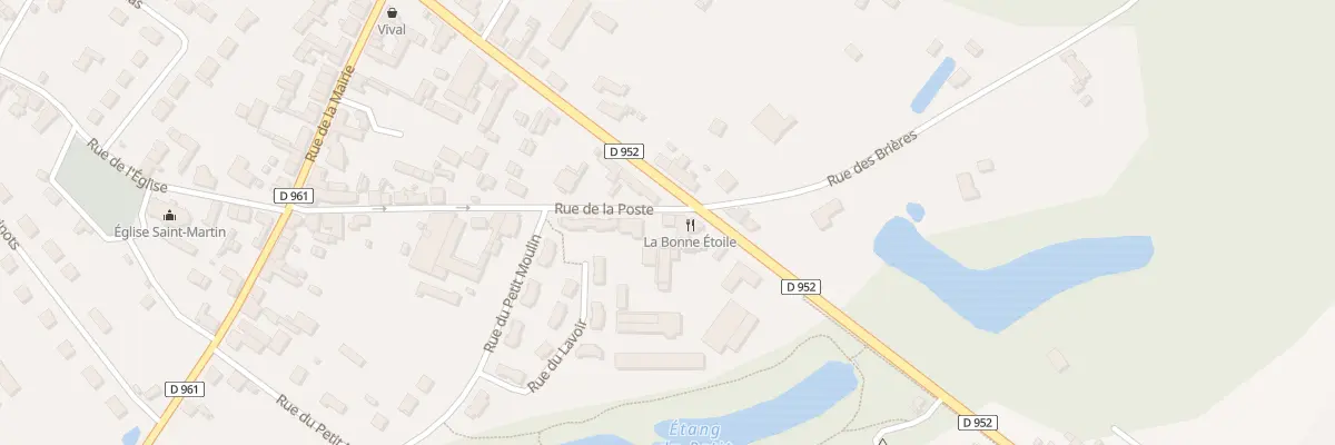Plan du 3 Rue de la Poste aux Bordes