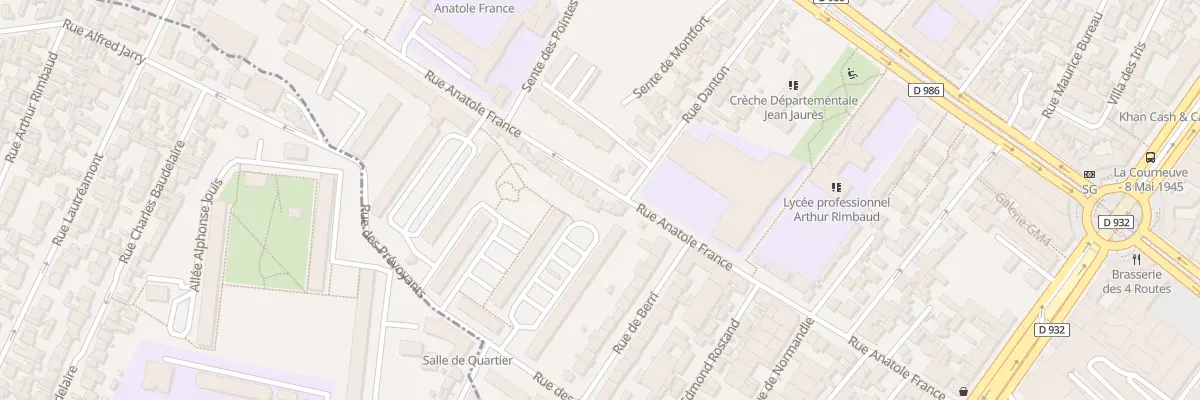 Plan du 43 Rue Anatole France à La Courneuve