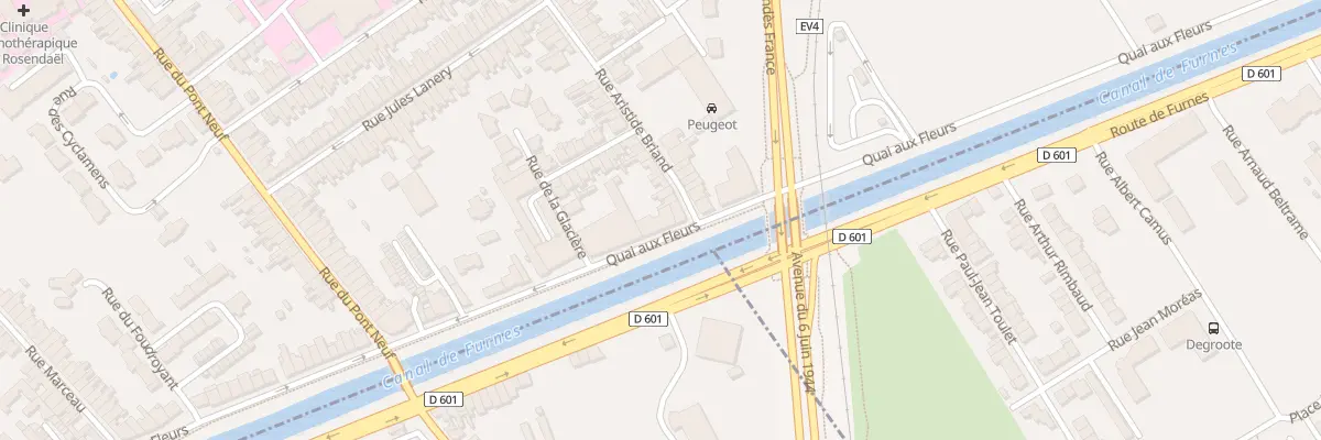 Plan du 1095 Quai aux Fleurs à Dunkerque