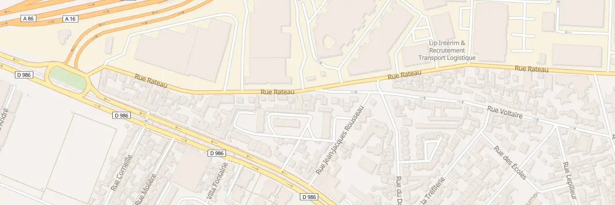 Plan du 56 Rue Rateau à La Courneuve
