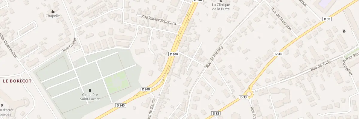 Plan du 62 Av du Gen Charles de Gaulle à Bourges
