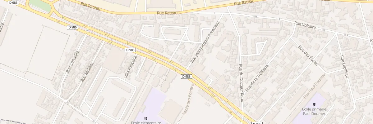 Plan du 71 Av Jean Jaurès à La Courneuve