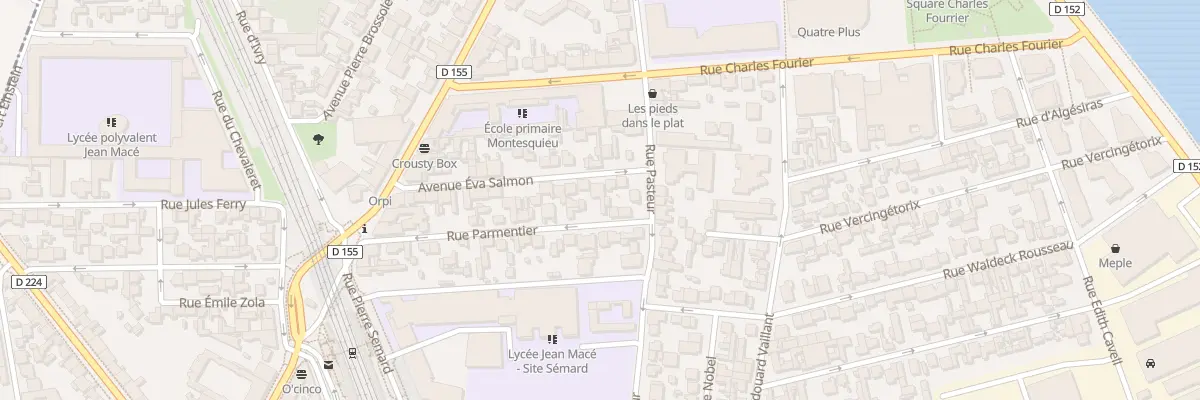 Plan du 5 Av Eva Salmon à Vitry-sur-Seine